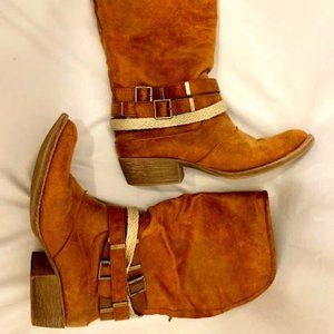 Skyler Brand Stylish Western Style Heeled Boots